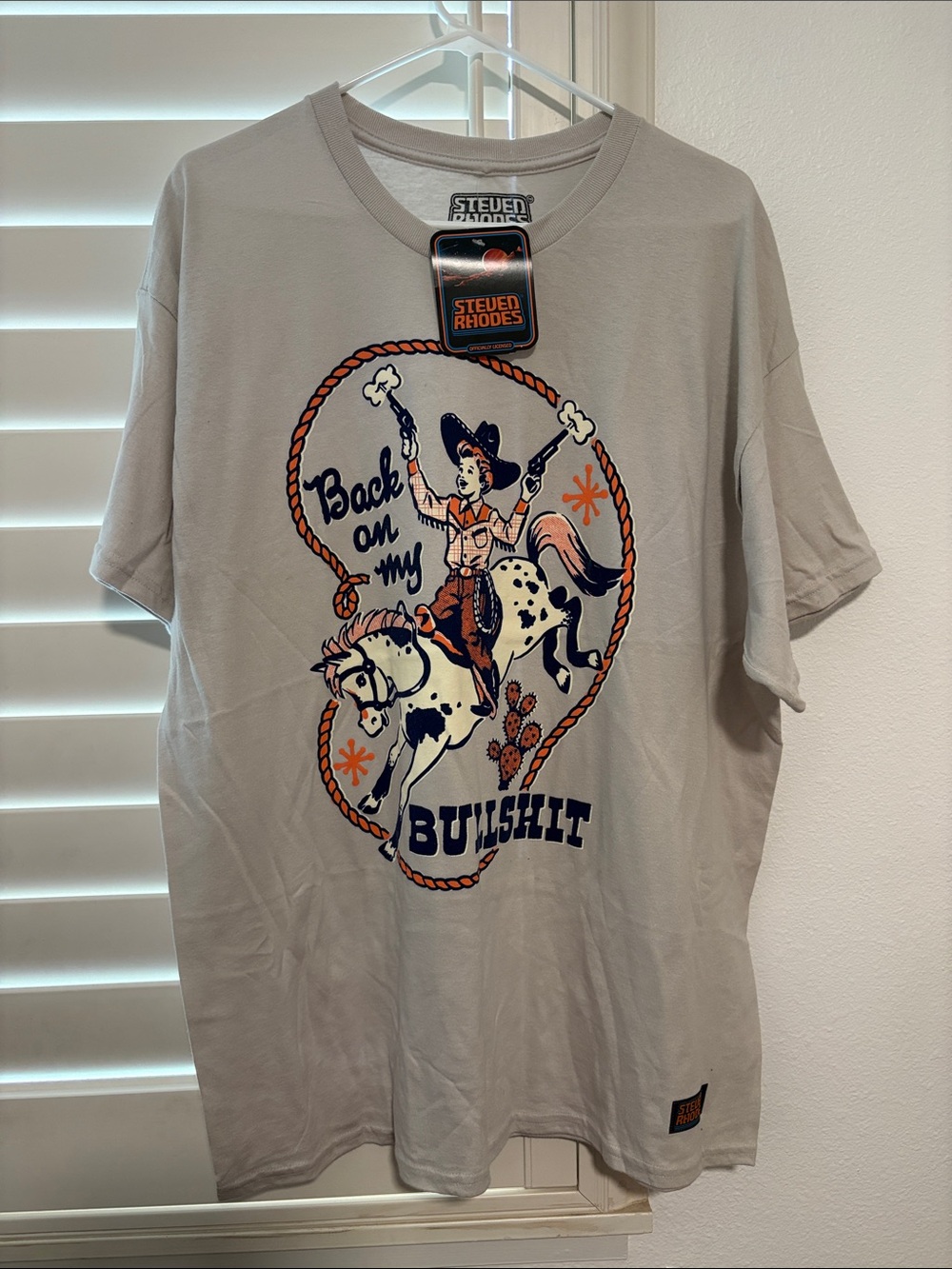 NWT Steven Rhodes “ Back On My BS” Men’s XL Tshirt